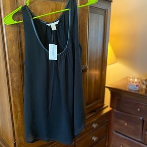 NWT Banana Republic black sleeveless top